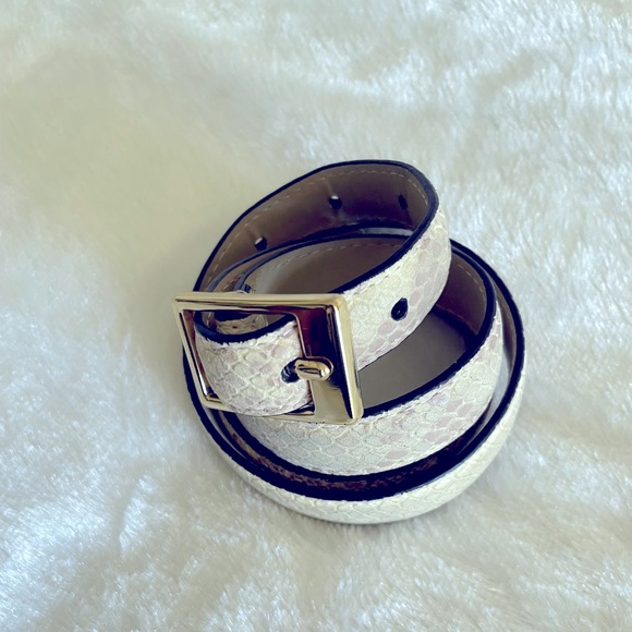 Ann Taylor Accessories - Ann Taylor Genuine Cow Leather Belt Embossed As Python 🐍